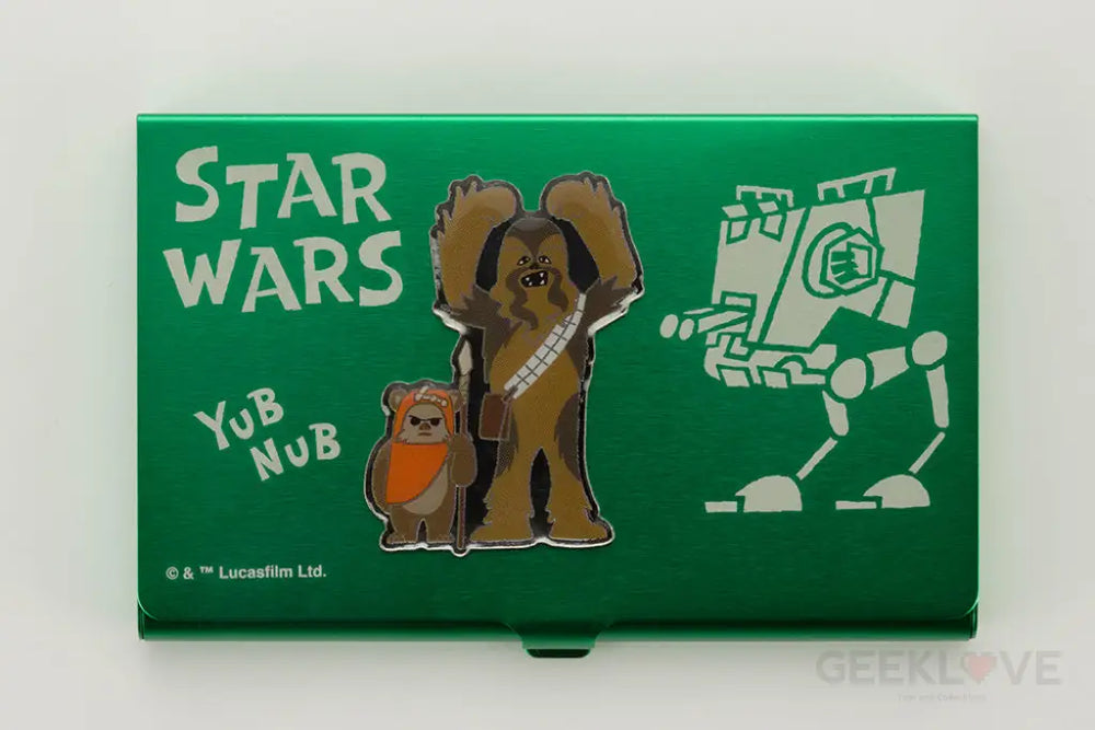 STAR WARS BUSINESS CARD HOLDER CHEWBACCA & EWOK - GeekLoveph