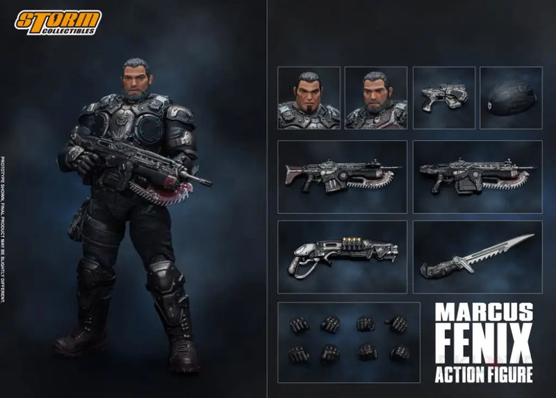 STORM COLLECTIBLES Gears of War Marcus Fenix 1/12 Scale Figure