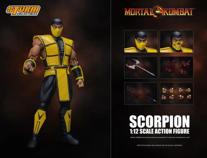 STORM COLLECTIBLES: Mortal Kombat 3 VS Series Scorpion 1/12 Scale Figure