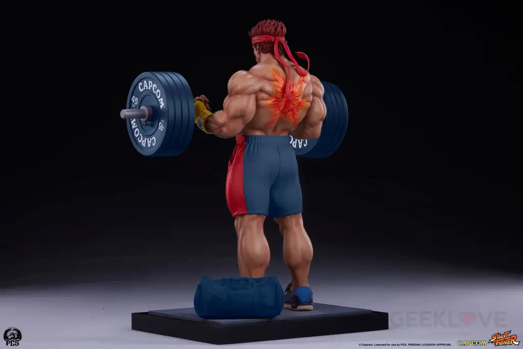 Street Fighter - Evil Ryu: Powerlifting 1:4 Premier Series Statue Scale Figure