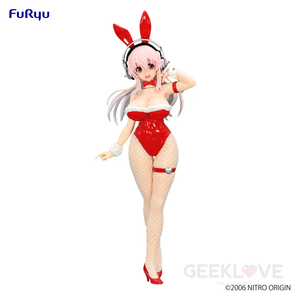 Super Sonico Bicute Bunnies Figure Red Color Ver. Prize