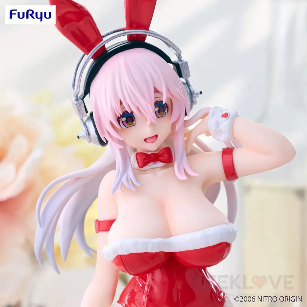 Super Sonico Bicute Bunnies Figure Red Color Ver. Prize