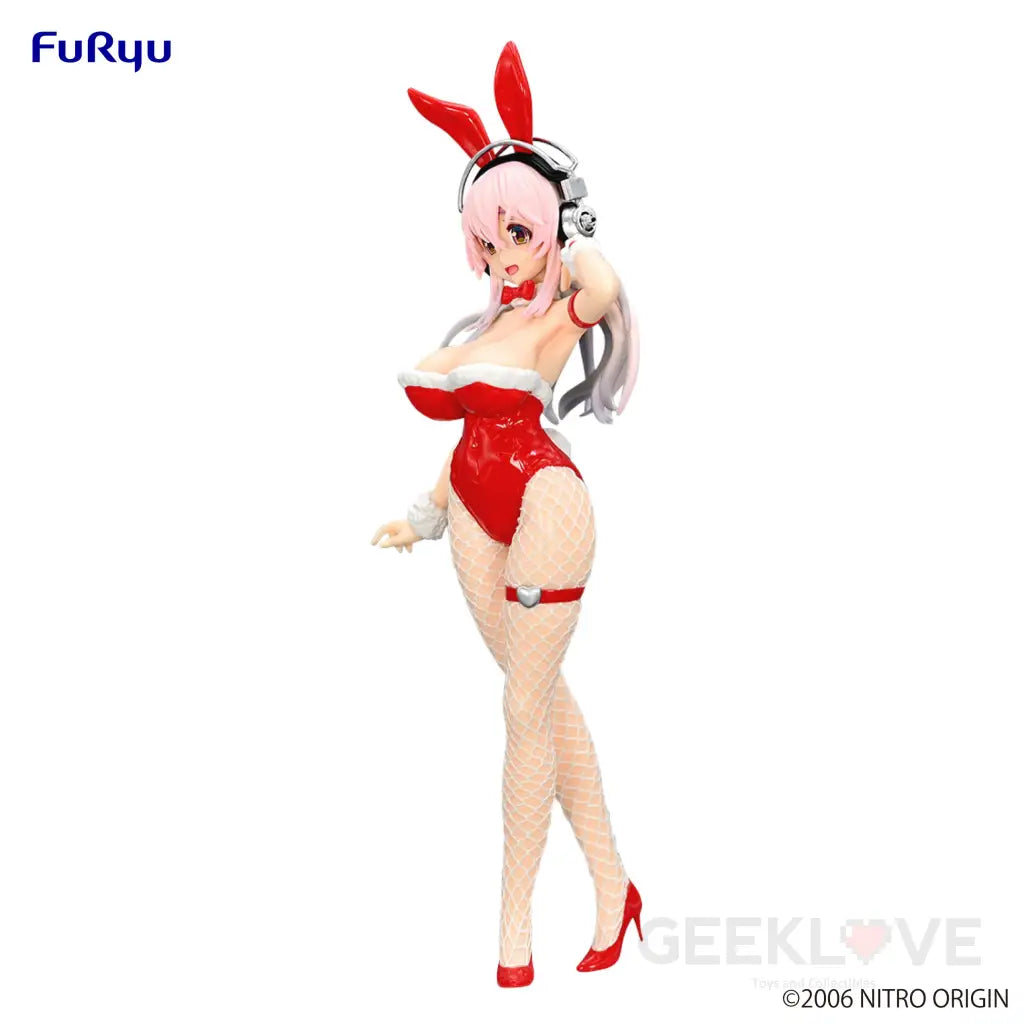 Super Sonico Bicute Bunnies Figure Red Color Ver. Prize