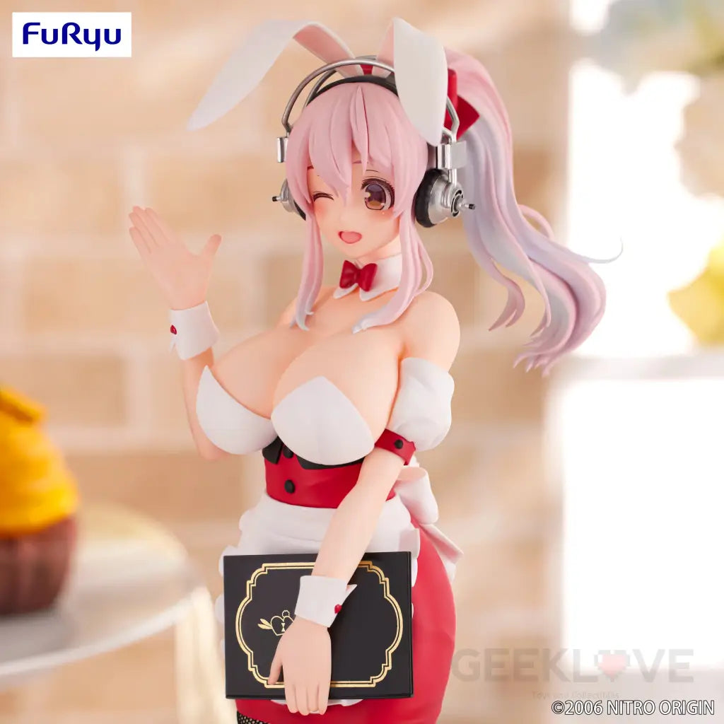 Super Sonico Bicute Bunnies Figure Waitress Ver. Prize