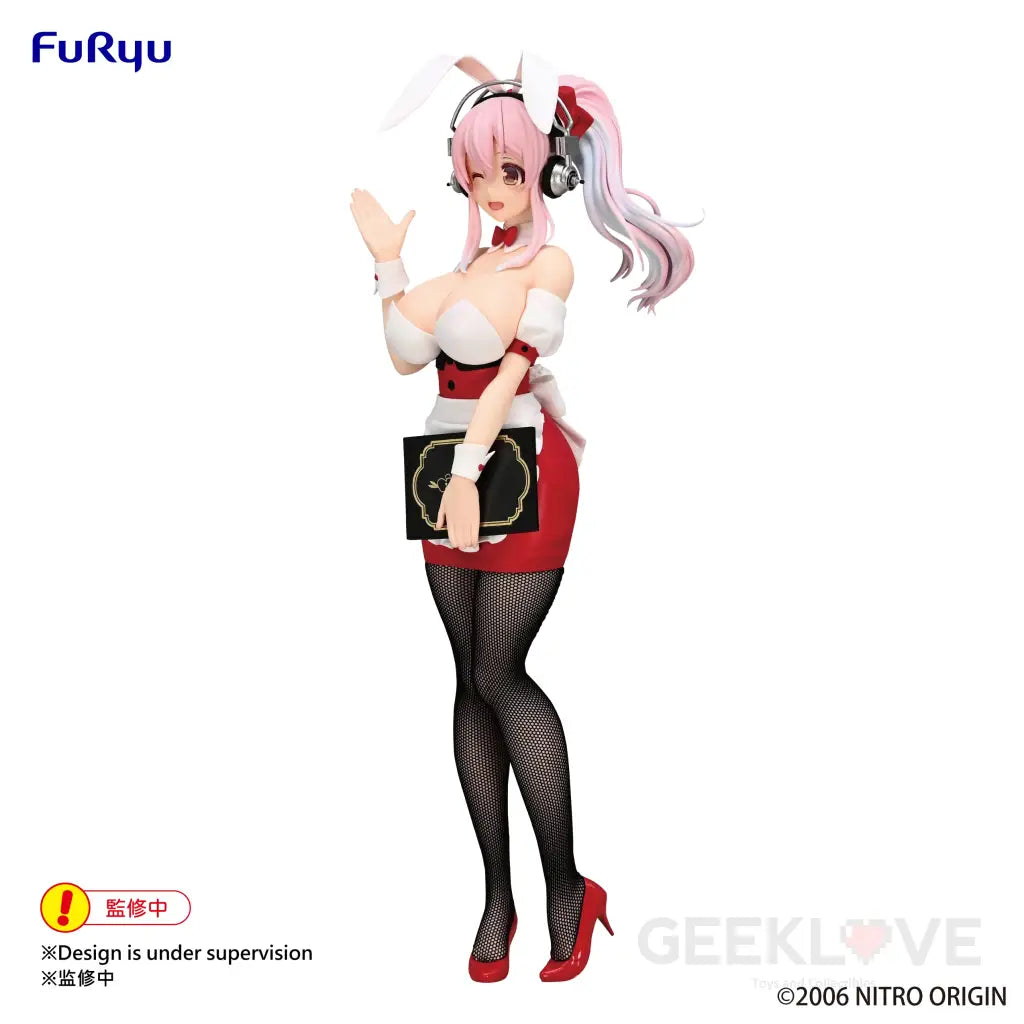 Super Sonico Bicute Bunnies Figure Waitress Ver. Prize