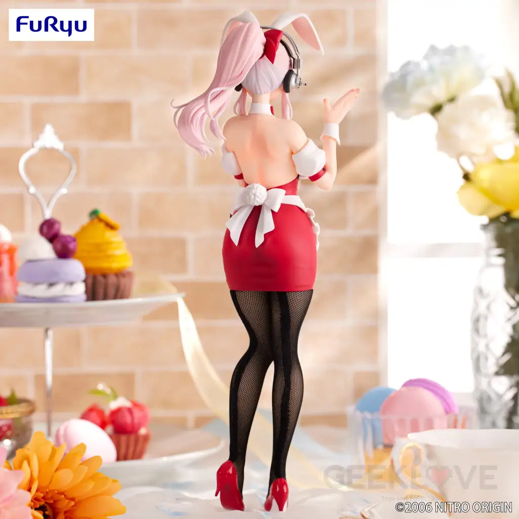 Super Sonico Bicute Bunnies Figure Waitress Ver. Prize