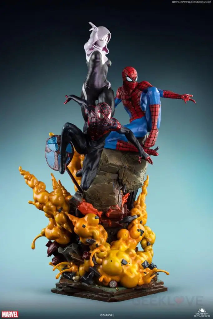 The Amazing Spider-Man Spider-Verse Trio 1/4 Scale Statue - GeekLoveph