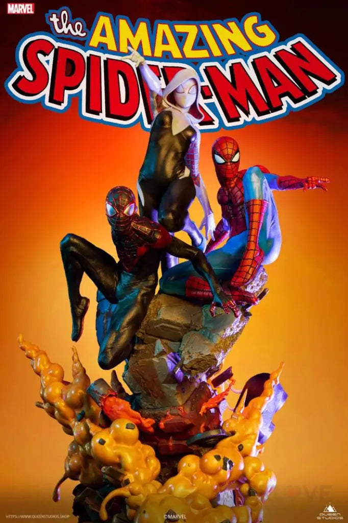 The Amazing Spider-Man Spider-Verse Trio 1/4 Scale Statue