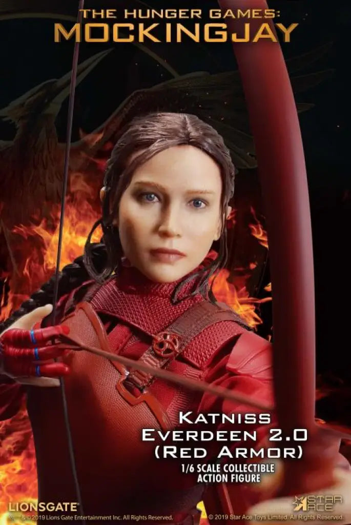 The Hunger Games: Mockingjay Katniss Everdeen (Red Armor) 1/6 Scale - GeekLoveph