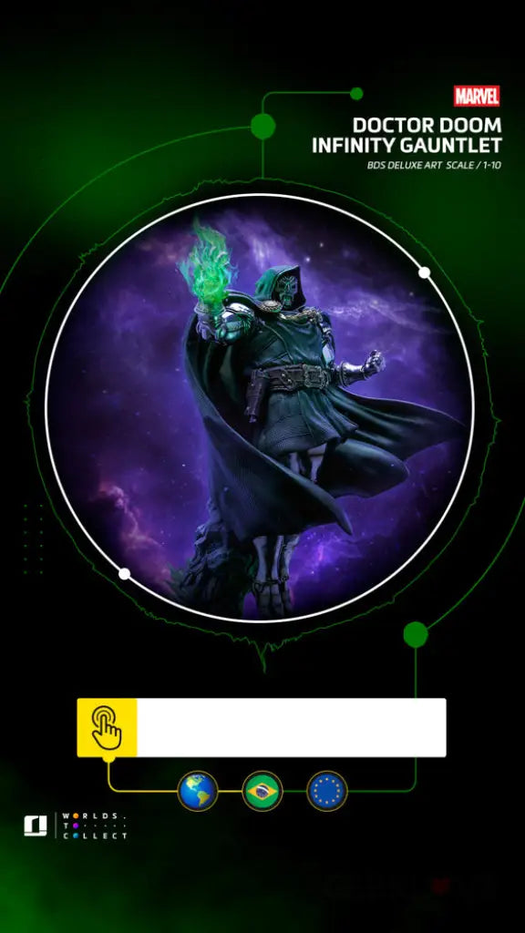 The Infinity Gauntlet BDS Doctor Doom Deluxe 1/10 Art Scale Statue Scale Figure