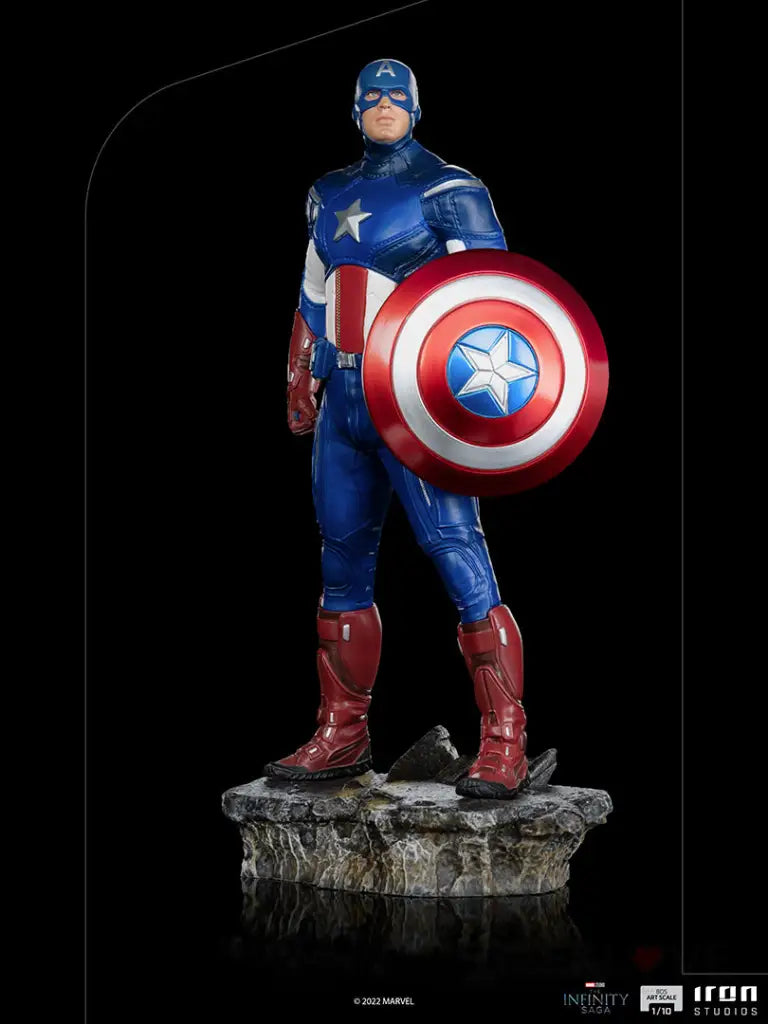 The Infinity Saga BDS (Battle of New York) Captain America Art Scale 1/10 Statue - GeekLoveph