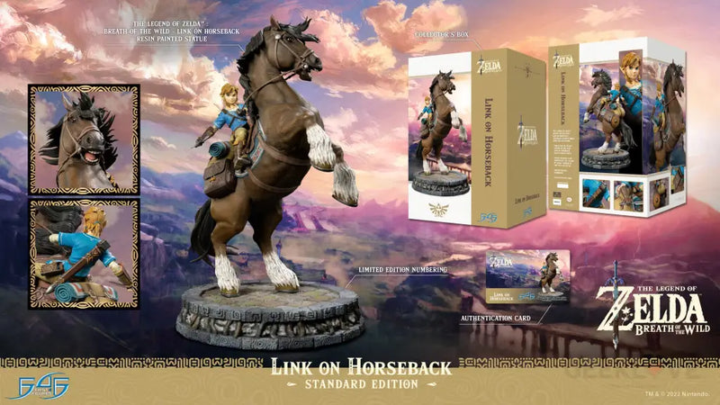 The Legend of Zelda: Breath of the Wild Link on Horseback Statue Standard Ed