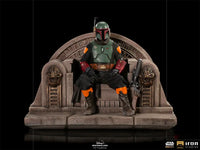 The Mandalorian BDS Boba Fett On Throne Deluxe Art Scale 1/10 Statue - GeekLoveph
