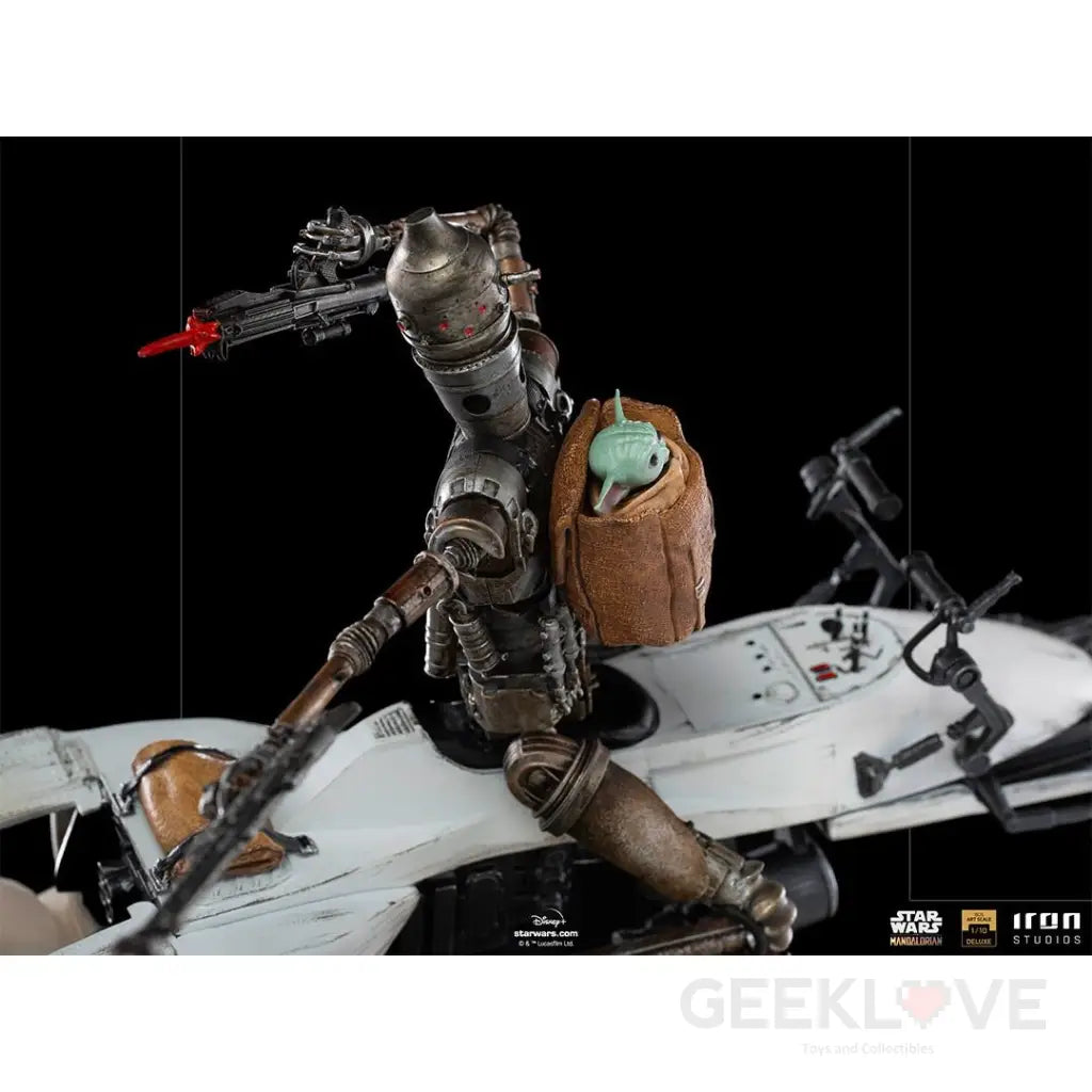 The Mandalorian BDS G-11 and The Child Deluxe 1/10 Art Scale Statue - GeekLoveph