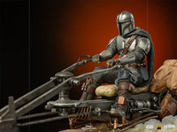 The Mandalorian Bds On Speederbike Deluxe 1/10 Art Scale Statue Preorder