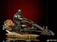 The Mandalorian Bds On Speederbike Deluxe 1/10 Art Scale Statue Preorder