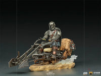 The Mandalorian Bds On Speederbike Deluxe 1/10 Art Scale Statue Preorder