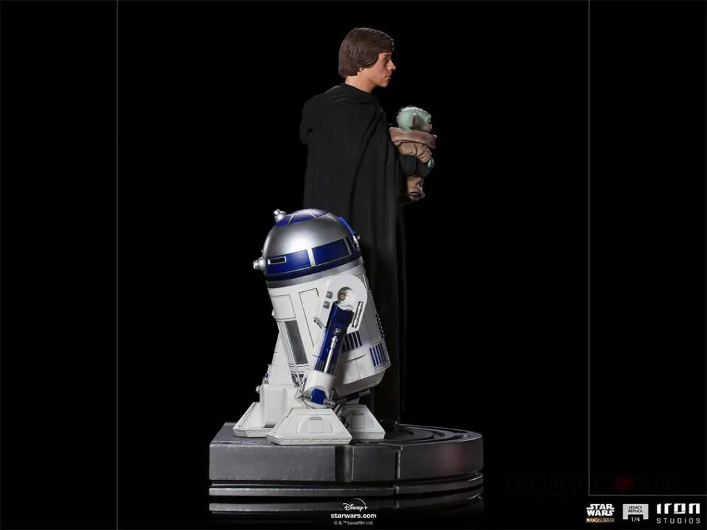 The Mandalorian Legacy Replica Luke Skywalker R2-D2 And Grogu 1/4 Scale Statue Preorder