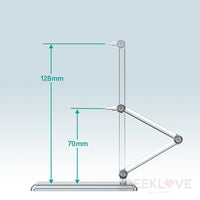 The Simple Stand x3 (for Figures & Models) (4th-run) - GeekLoveph