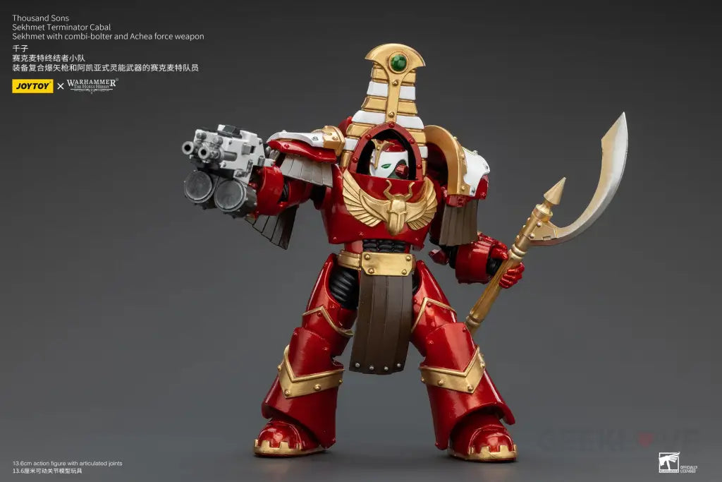 Thousand Sons Sekhmet Terminator Cabal With Combi-Bolter And Achea Force Weapon Action Figure