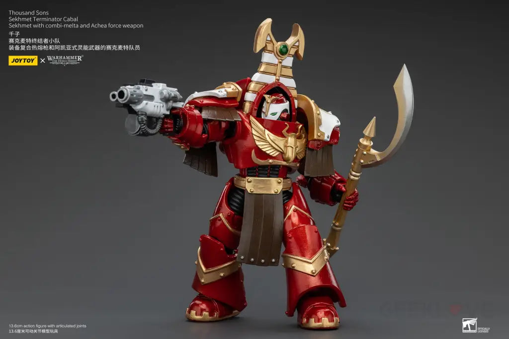 Thousand Sons Sekhmet Terminator Cabal With Combi-Melta And Achea Force Weapon Action Figure