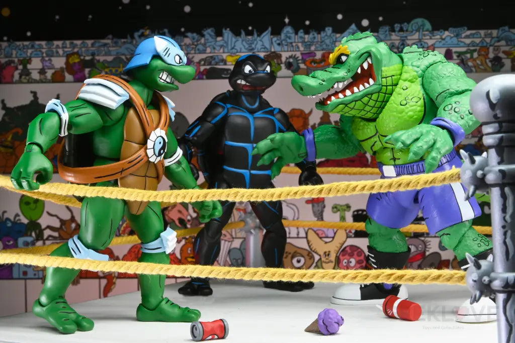 Tmnt (Archie Comics) 7In Stump Wrestling Turtles 4 Pack Action Figure