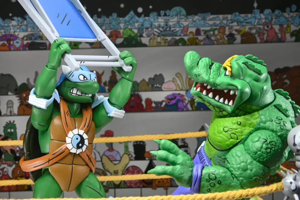 Tmnt (Archie Comics) 7In Stump Wrestling Turtles 4 Pack Action Figure