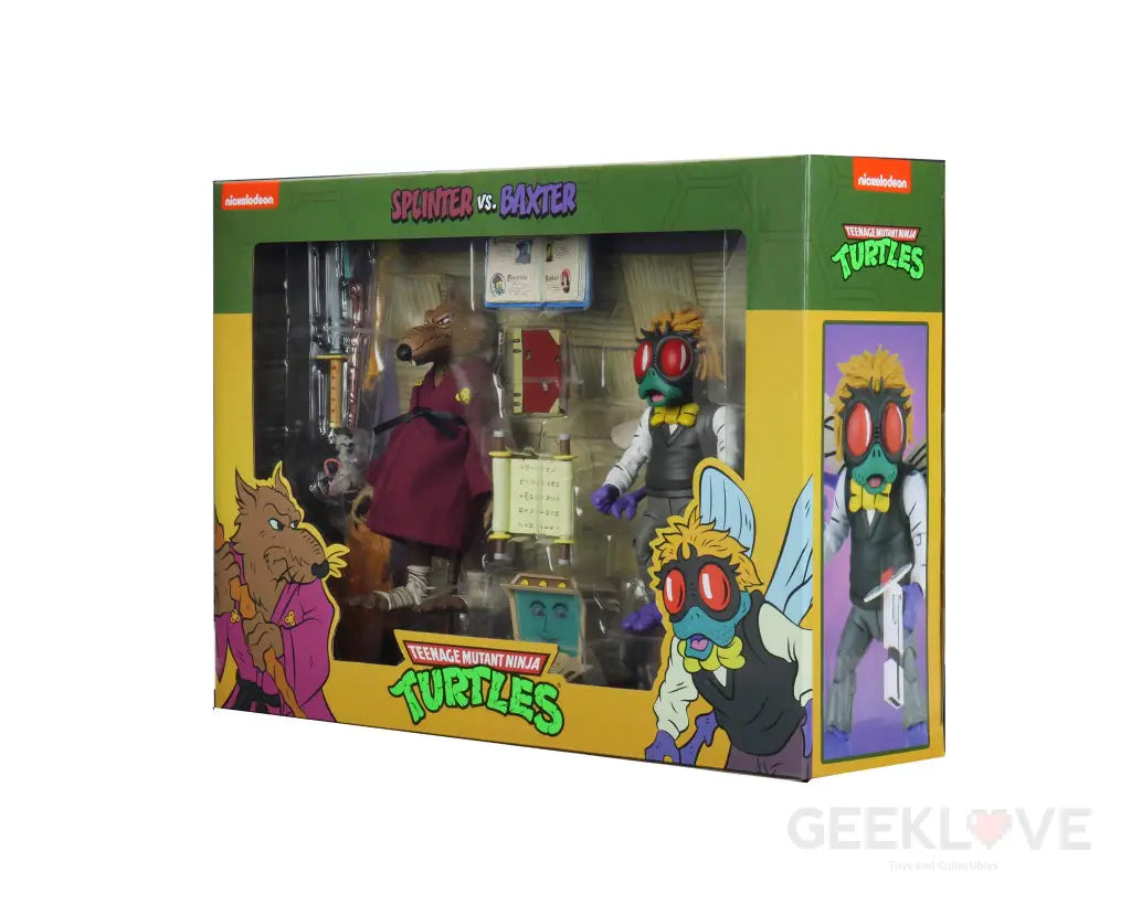 TMNT (Cartoon) Splinter and Baxter Stockman 2 pack - GeekLoveph