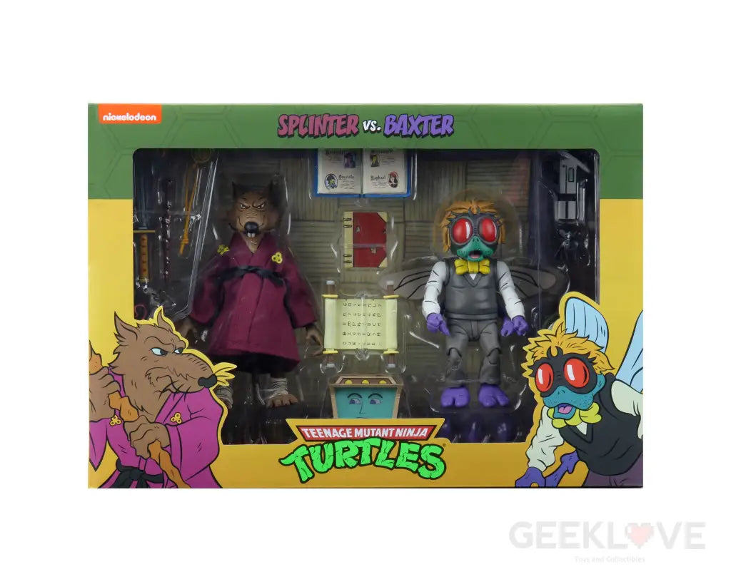 TMNT (Cartoon) Splinter and Baxter Stockman 2 pack - GeekLoveph