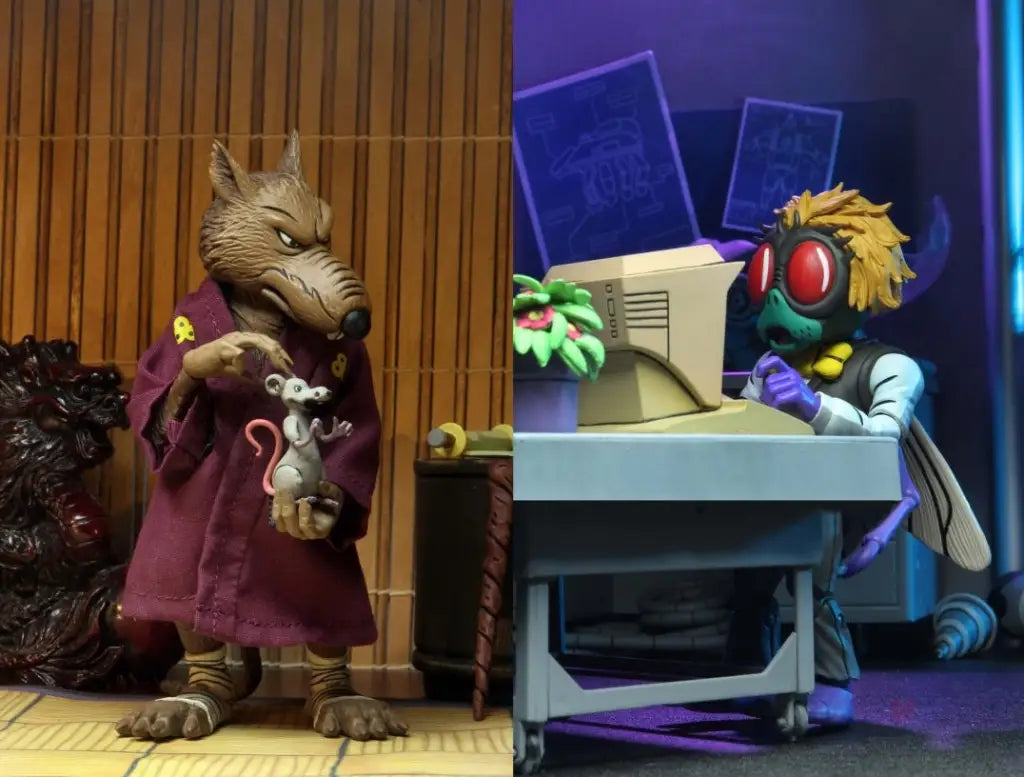 TMNT (Cartoon) Splinter and Baxter Stockman 2 pack - GeekLoveph