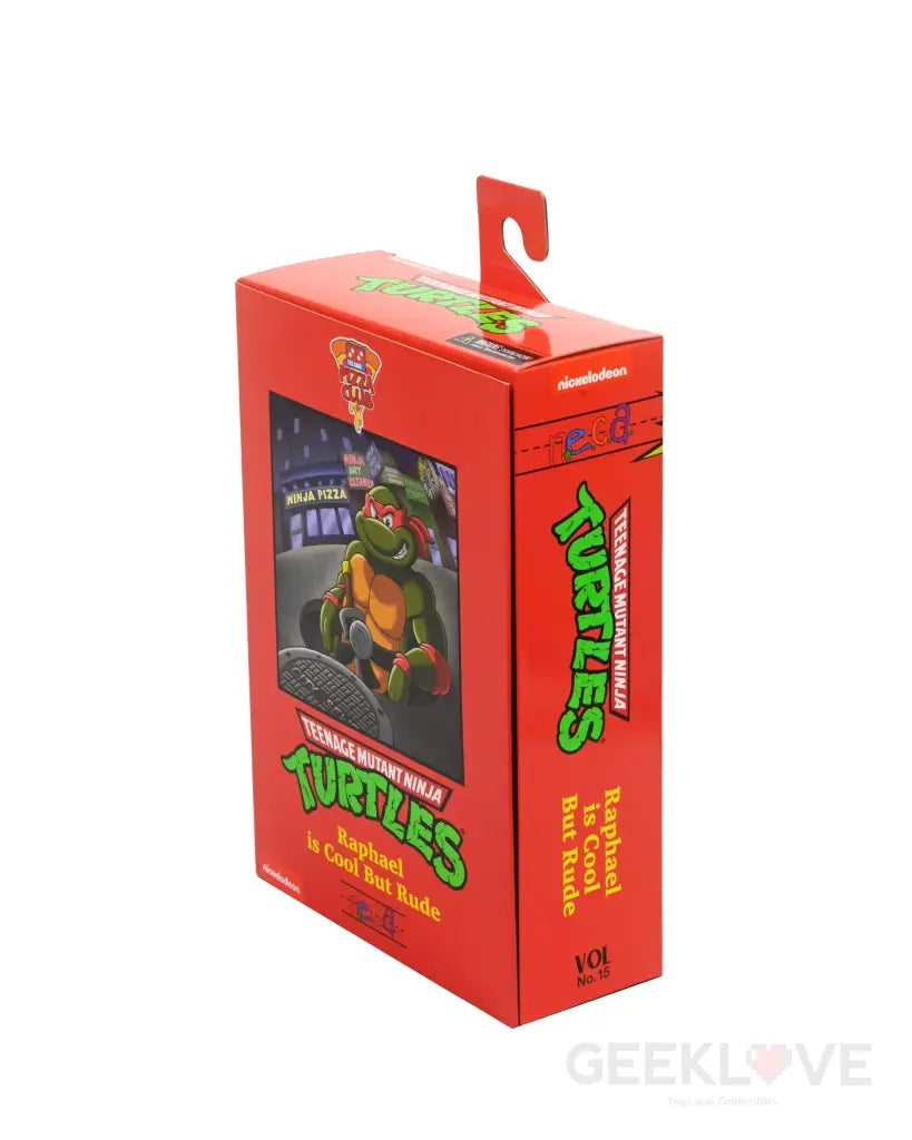 Figurine NECA Ultimate Raphael VHS, Tortues Ninja, Cartoon, Neuve Sous Blister