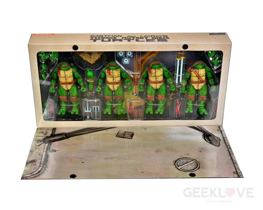 Tmnt Leonardo Raphael Michelangelo Donatello 4-Pack (Mirage Comics) Action Figure