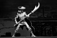 TMNT (Mirage Comics) Elite Foot Ninja Guard (Black & White) Action Figure Action Figure