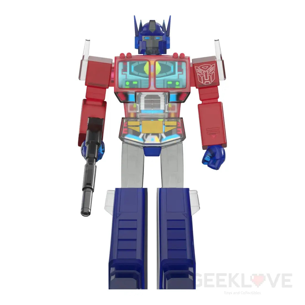 Transformers Super Cyborg Optimus Prime (Clear Red / Blue) Action Figure