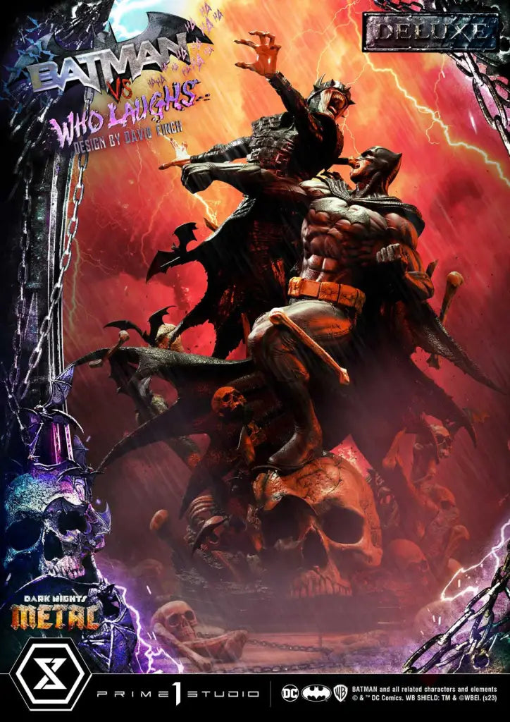Ultimate Premium Masterline Dark Nights: Metal (Comics) Batman Versus Who Laughs (Design By David