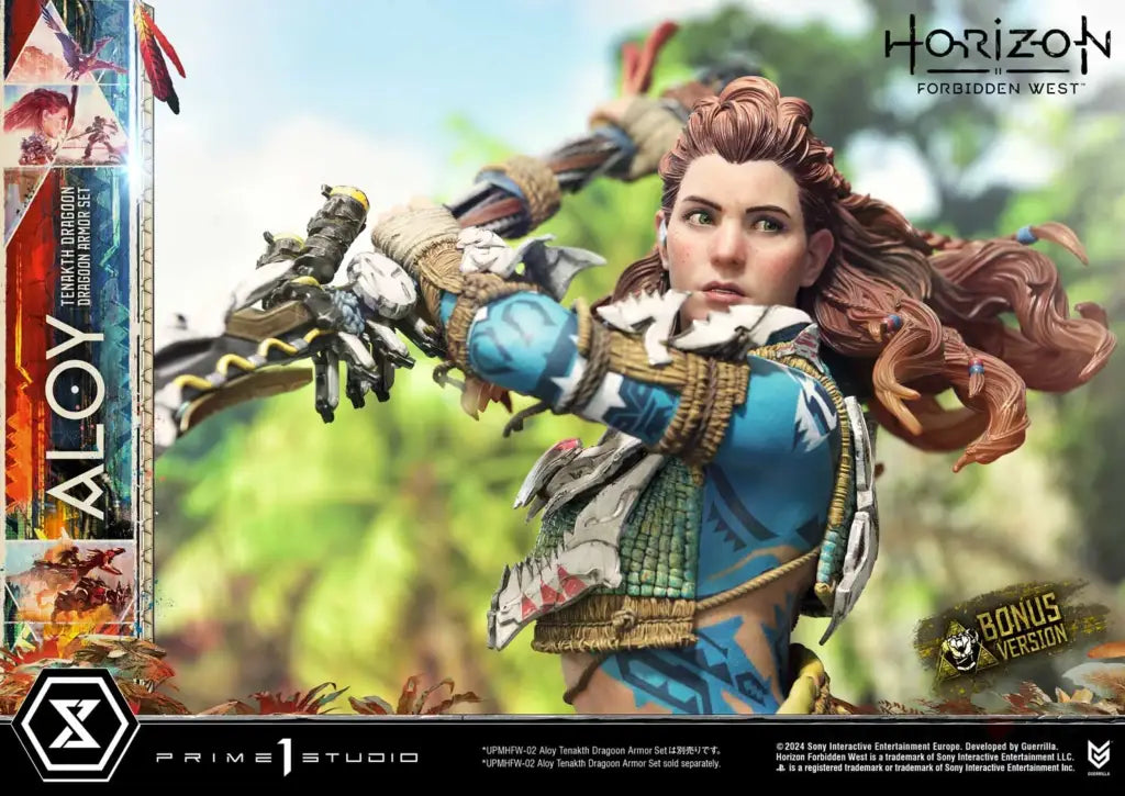 Ultimate Premium Masterline Horizon Forbidden West Aloy Tenakth Dragoon Armor Set Bonus Version