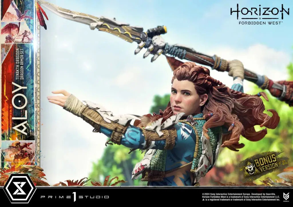 Ultimate Premium Masterline Horizon Forbidden West Aloy Tenakth Dragoon Armor Set Bonus Version