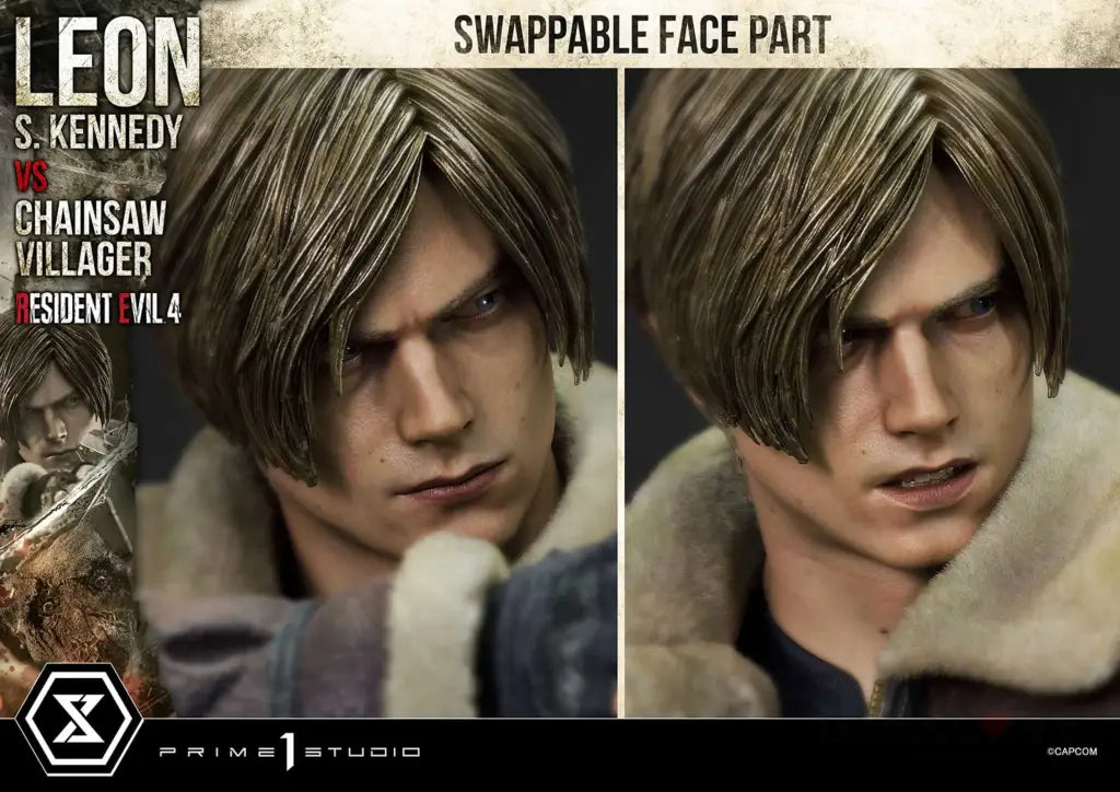 Ultimate Premium Masterline Resident Evil 4 Leon S. Kennedy Versus Chainsaw Villager