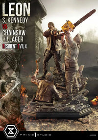 Ultimate Premium Masterline Resident Evil 4 Leon S. Kennedy Versus Chainsaw Villager