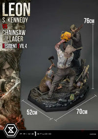 Ultimate Premium Masterline Resident Evil 4 Leon S. Kennedy Versus Chainsaw Villager