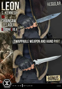 Ultimate Premium Masterline Resident Evil 4 Leon S. Kennedy Versus Chainsaw Villager Bonus Version