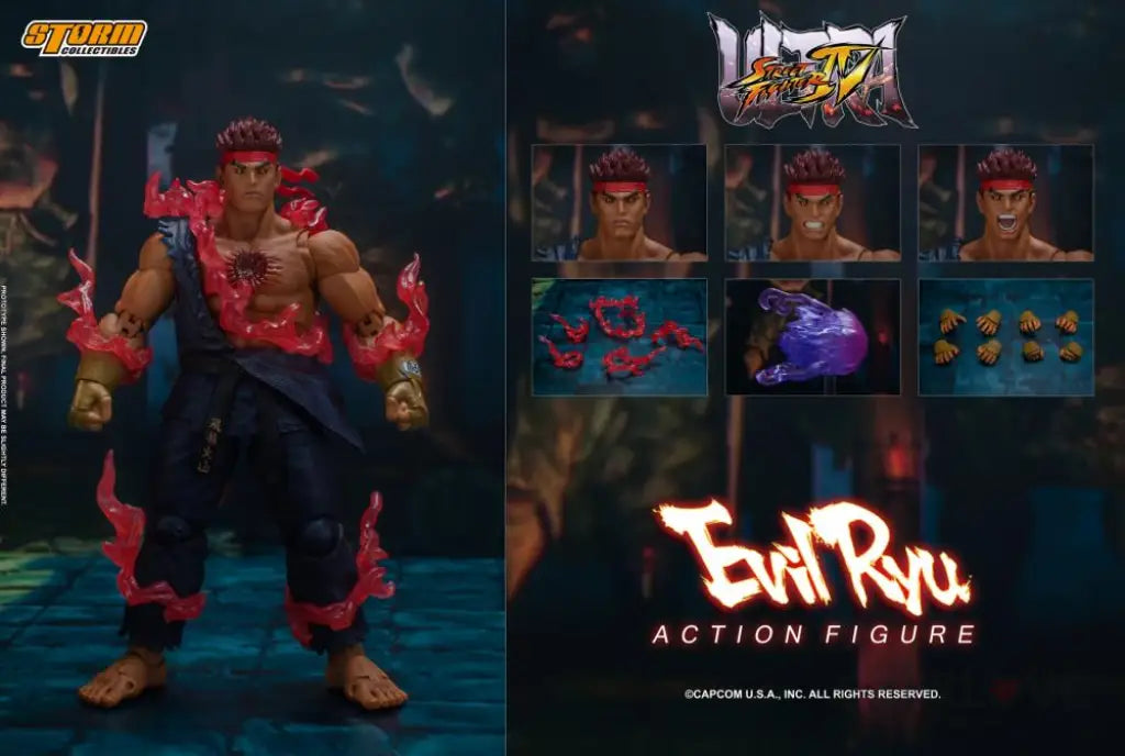 Ultra Street Fighter IV Evil Ryu 1/12 Scale Figure - GeekLoveph