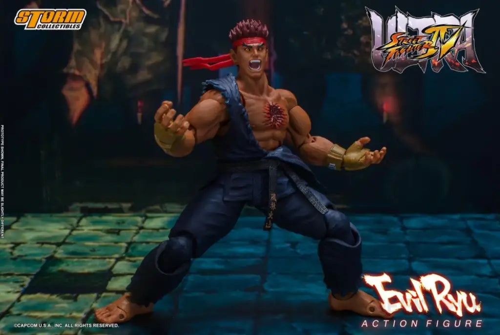 Ultra Street Fighter IV Evil Ryu 1/12 Scale Figure - GeekLoveph