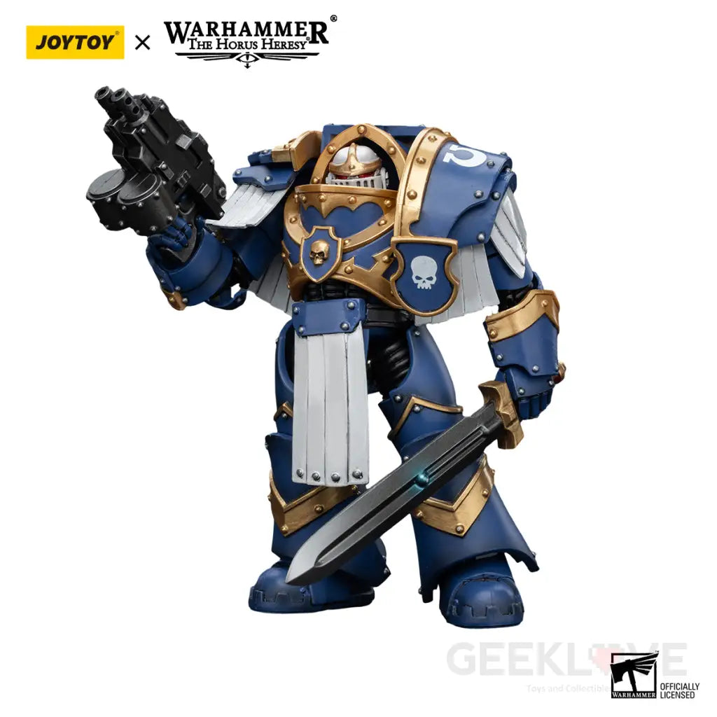 Ultramarines Cataphractii Terminator Squad Sergeant With Power Sword Action Figure