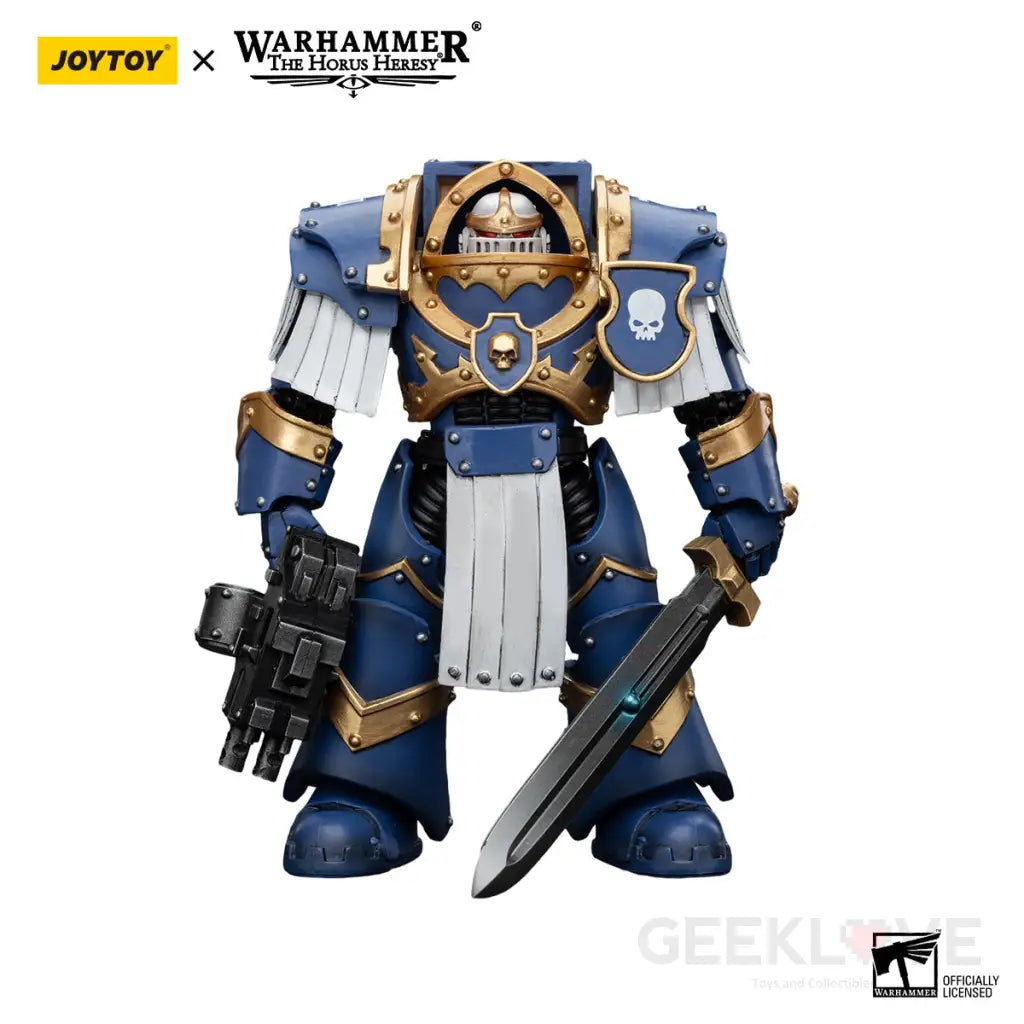 Ultramarines Cataphractii Terminator Squad Sergeant With Power Sword Action Figure