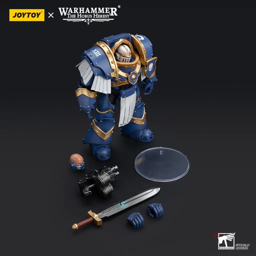 Ultramarines Cataphractii Terminator Squad Sergeant With Power Sword Action Figure