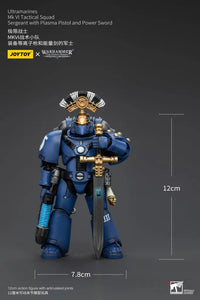 Ultramarines Mk Vi Tactical Squad Sergeant With Plasma Pistol And Power Sword Action Figure