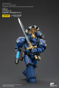 Ultramarines Mk Vi Tactical Squad Sergeant With Plasma Pistol And Power Sword Action Figure