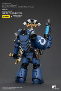 Ultramarines Mk Vi Tactical Squad Sergeant With Plasma Pistol And Power Sword Action Figure