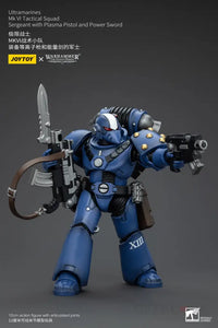 Ultramarines Mk Vi Tactical Squad Sergeant With Plasma Pistol And Power Sword Action Figure